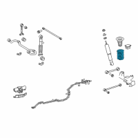 OEM 2015 Toyota 4Runner Coil Spring Diagram - 48231-35340