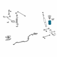 OEM 2022 Toyota 4Runner Coil Spring Diagram - 48231-35340