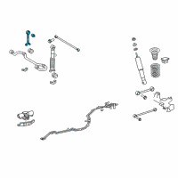 OEM 2020 Toyota 4Runner Stabilizer Link Diagram - 48830-60060