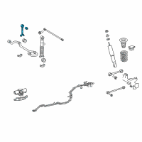 OEM 2017 Toyota 4Runner Stabilizer Link Diagram - 48830-60060