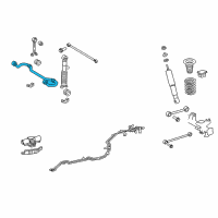 OEM 2015 Toyota 4Runner Stabilizer Bar Diagram - 48805-60180