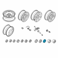 OEM 2021 Ford F-350 Super Duty Wheel Cap Diagram - HC3Z-1130-S