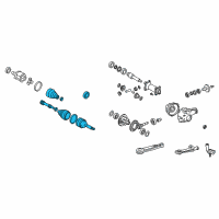 OEM 2005 Lexus GX470 Shaft Set, OUTBOARD Diagram - 43460-69205