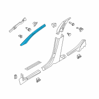 OEM 2011 Lincoln MKZ Windshield Pillar Trim Diagram - 9H6Z-5403598-CB