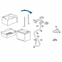 OEM 1999 Acura CL Plate, Battery Setting (70D/80D) Diagram - 31512-SS0-000