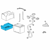 OEM 2014 Acura MDX Box, Battery Diagram - 31521-TZ5-A00