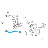 OEM GMC Hose-Power Brake Booster Vacuum Diagram - 15115078