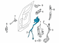 OEM 2022 Nissan Frontier LOCK ASSY-REAR DOOR, RH Diagram - 82540-9BU1A