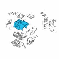 OEM 2015 Ford Explorer Console Panel Diagram - BA8Z-74045C22-AA