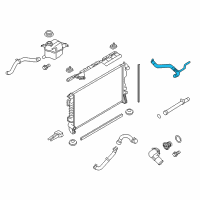 OEM Ford Flex Upper Hose Diagram - AA5Z-8260-B