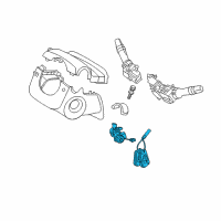 OEM Kia Sorento Ignition Lock Cylinder Diagram - 819001UA00