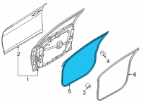 OEM 2021 Kia K5 W/STRIP Assembly-Fr Dr S Diagram - 82130L3000