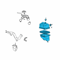 OEM 2003 Toyota Camry Air Cleaner Assembly Diagram - 17700-0H010