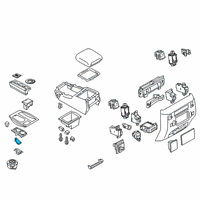 OEM 2022 Infiniti QX80 Boot-Console Diagram - K6934-1A63E