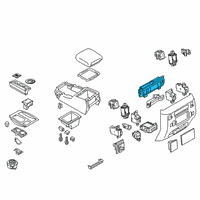 OEM Nissan Armada Controller Assy-Rear Air Conditioner Diagram - 27511-6JR0A