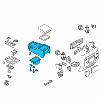 OEM 2018 Infiniti QX80 Body-Console Diagram - 96911-6GW0A