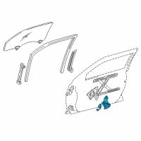 OEM 2010 Lexus IS350 Motor Assy, Power Window Regulator Diagram - 85720-53051