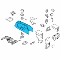 OEM 2019 Ford Transit Connect Console Base Diagram - KT1Z-61045A36-AC