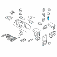 OEM Ford Focus Auxiliary Outlet Diagram - F1EZ-19N236-A