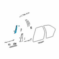 OEM 2003 Lexus IS300 GARNISH, Front Pillar Diagram - 62212-53032-A0