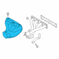 OEM Hyundai Elantra Coupe Protector-Heat Upper Diagram - 28525-2E000