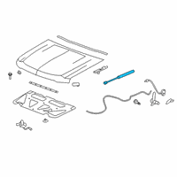 OEM 2008 GMC Yukon XL 1500 Assist Cylinder Diagram - 25876306