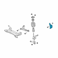 OEM 2011 Dodge Caliber Front Knuckle And Hub Diagram - 68088531AB