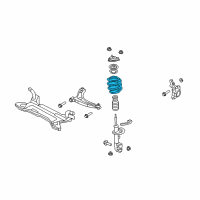 OEM Jeep Compass Front Coil Spring Diagram - 5105841AD