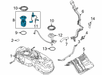 OEM 2021 Nissan Rogue FUEL PUMP-IN TANK Diagram - 17040-6RE1B