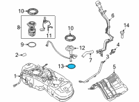 OEM Nissan Rogue Packing-Fuel Gauge Diagram - 17342-6RR0A