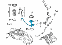 OEM 2021 Nissan Rogue Fuel Level Sensor Diagram - 25060-6RR1A