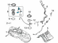 OEM 2021 Nissan Rogue Fuel Level Sensor Diagram - 25060-6RE1A