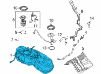 OEM 2021 Nissan Rogue Tank Assy-Fuel Diagram - 17202-6RE1A