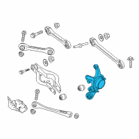 OEM 2013 BMW ActiveHybrid 3 Wheel Carrier, Rear Right Diagram - 33-32-6-792-524