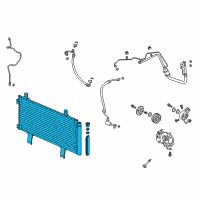 OEM Honda Condenser Assy. Diagram - 80100-TVA-A01