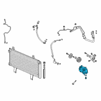 OEM 2020 Honda Accord Compressor Diagram - 38810-6A0-A01