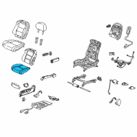 OEM 2013 Acura TL Pad, Right Front Seat Cushion Diagram - 81137-TK4-A11