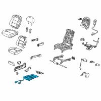 OEM 2010 Acura TL Heater, Right Front Cushion Diagram - 81134-TK4-A11