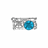 OEM 2003 Chrysler Voyager Module-Radiator Cooling Diagram - 4809171AG