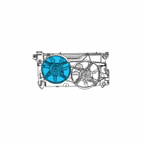 OEM 2003 Dodge Caravan Module-Radiator Cooling Diagram - 4809170AF