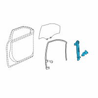 OEM 2016 Buick Enclave Window Regulator Diagram - 20783375