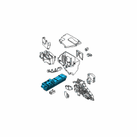 OEM BMW 535i Power Distribution Box, Front Diagram - 61-14-6-932-452