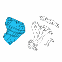 OEM Acura RSX Cover, Exhaust Manifold Diagram - 18120-PRB-A20