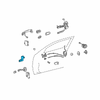 OEM 2006 Lexus GS430 Hinge Assy, Front Door, Upper LH Diagram - 68720-30110