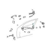 OEM 2011 Lexus GS460 Rod, Front Door Lock Open, LH Diagram - 69312-30120