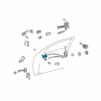 OEM Lexus GS460 Front Door Inside Handle Sub-Assembly, Right Diagram - 69205-30190-C0