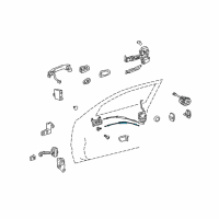 OEM Lexus GS450h Cable Assy, Front Door Lock Remote Control Diagram - 69710-30200