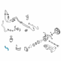 OEM 2008 Nissan 350Z Hose Assy-Suction, Power Steering Diagram - 49717-EV00A
