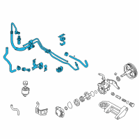 OEM Nissan 350Z Hose & Tube Set-Power Steering Diagram - 49710-AM81A