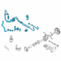 OEM 2004 Nissan 350Z Hose & Tube Set-Power Steering Diagram - 49710-AM81A